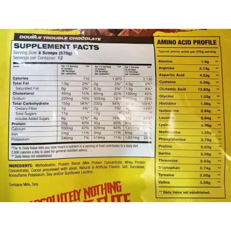 Elitelabs Metabolic USA Muscle Mass Gainer ECER 1 Lbs Protein Weight Gainer REPACK BPOM HALAL 450 GRAM wpi