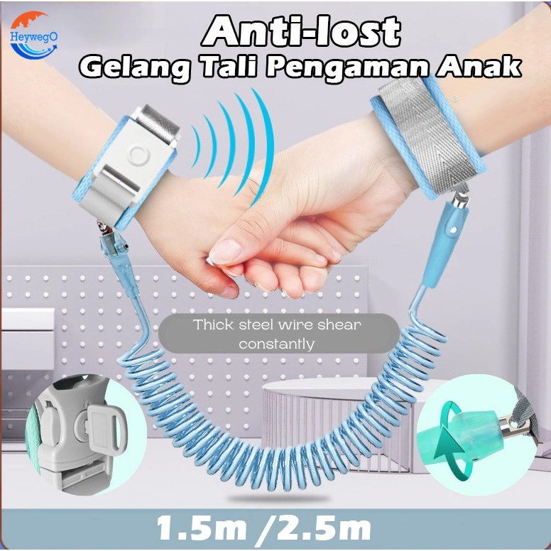 Heywego Gelang Tali Pengaman Anak Child Anti Lost Strap 1.5m 2.5m Anti Hilang tali Tali Pengaman Gandeng Anak Bayi Child Safety
