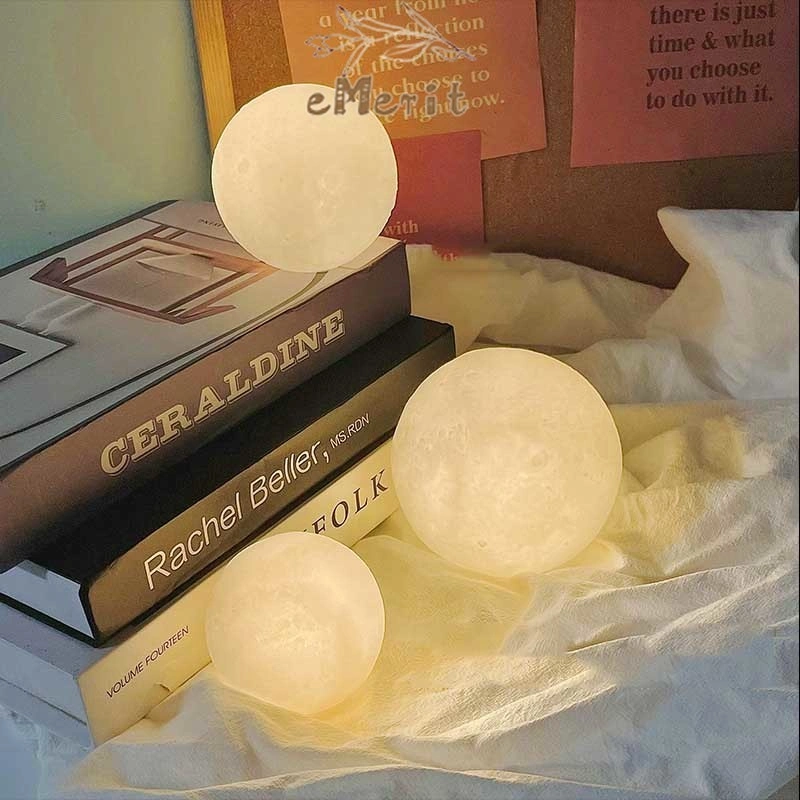 MOONLIGHT LED LAMP/Lampu Meja / Home Decor/Lampu tidur bentuk bulan Aesthetic/Aesthetic moon lamp