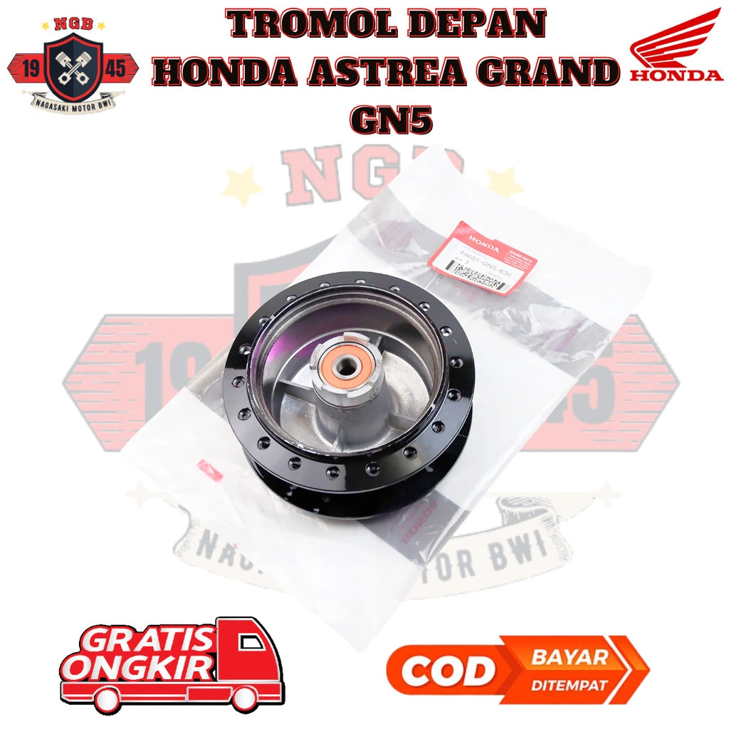 Tromol Depan Motor Grand & Supra / Tromol Depan Honda Astrea Grand - 44601-GN5-830