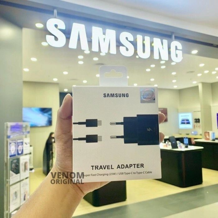 Charger SAMSUNG 25 Watt Original Samsung 100% Fast Charging USB C to USB C