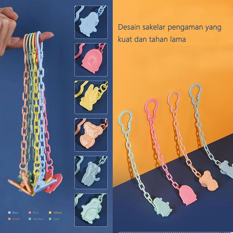 KLIP RANTAI RIK1124 PENJEPIT DOT BAYI / RANTAI DOT BAYI / TALI GANTUNGAN EMPENG 43 KEREN