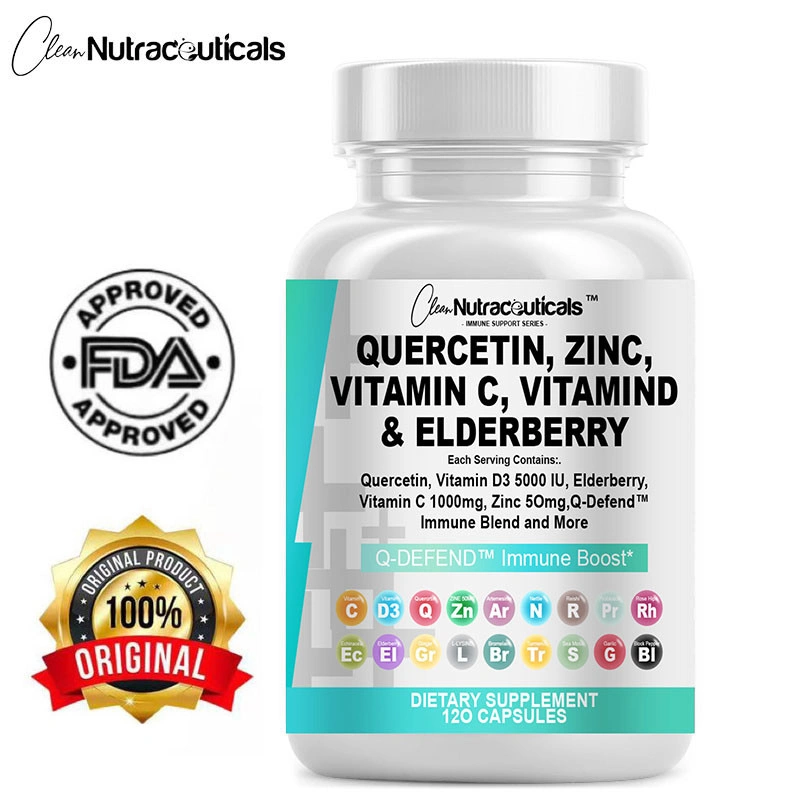 Quercetin Zinc Vitamin C Vitamin D Elderberry Supports Cardiovascular Immune Sinus And Respiratory Health And Promotes Healthy Uric Acid Levels Mendukung Kesehatan Kardiovaskular Kekebalan Sinus Dan Pernapasan Dan Meningkatkan Kadar Asam Urat Yang Sehat