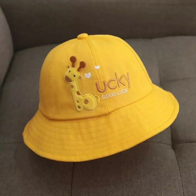 BUCKET HAT TALI ANAK RIK1124 GOOD LUCKY / BUCKET ANAK BORDIR LUCKY LAKI PEREMPUAN USIA 2-7 TAHUN KEREN