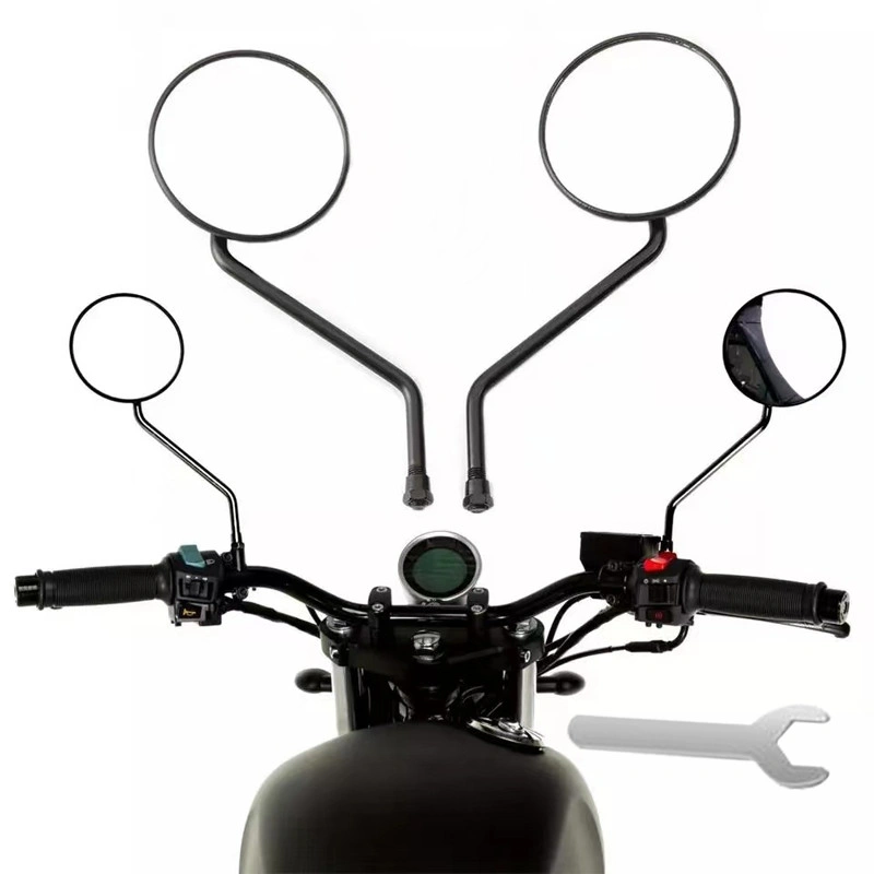 2pcs Kaca Spion Sepeda Listrik 8mm Kaca Spion Bulat Cembung Universal Semua Merk
