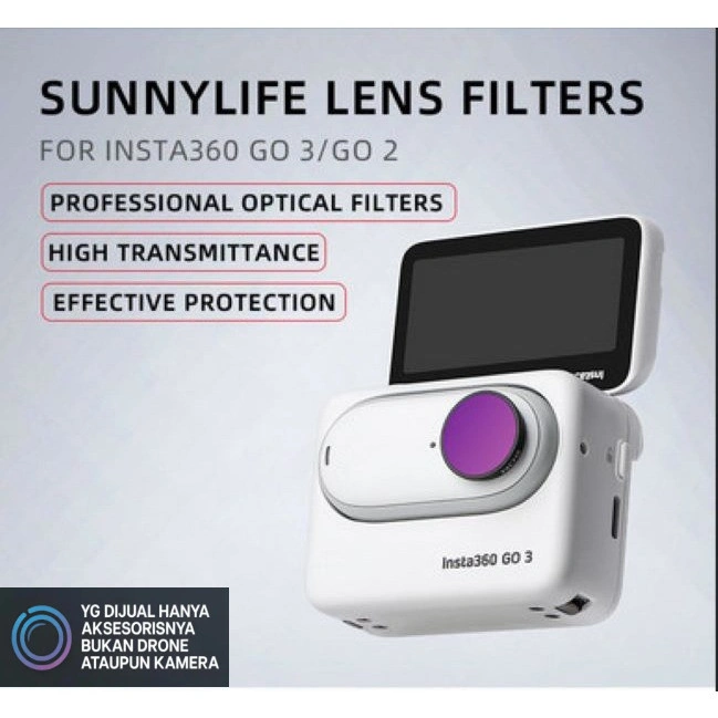 Sunnylife Lens Filter MCUV CPL ND4 ND8 ND16 ND32 Insta360 Go 3 / Go 2