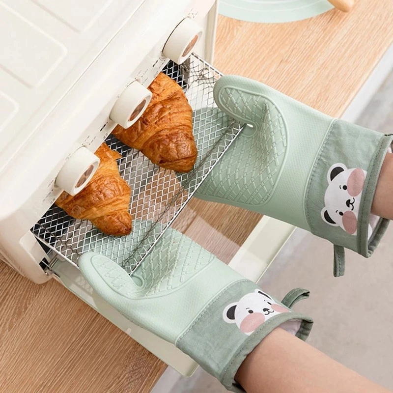 【COD】1pcs Baking Gloves Silicone Dapur /Bakery Oven Anti Scald Sarung Tangan /Oven Gloves Hot Pot Mitts Heat Resistant Anti Selip