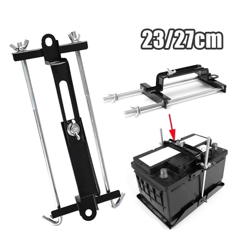 23/27cm Penahan Aki Mobil Disesuaikan Dudukan Aki Mobil Anti Geser Universal