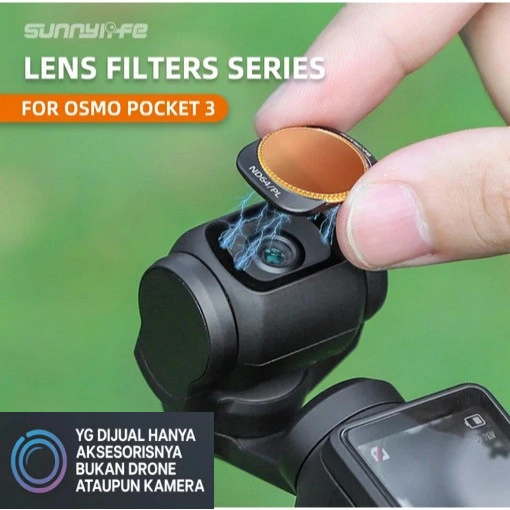 Sunnylife Lens Filter CPL ND/PL ND4/16/32 ND64 MCUV DJI Osmo Pocket 3