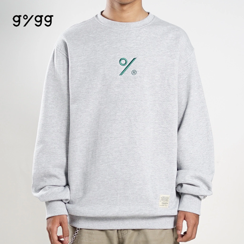 Gigg - Dragee - Crewneck Pria - Sweater Crewneck Grey Pria - Sweater Cowok Fleece