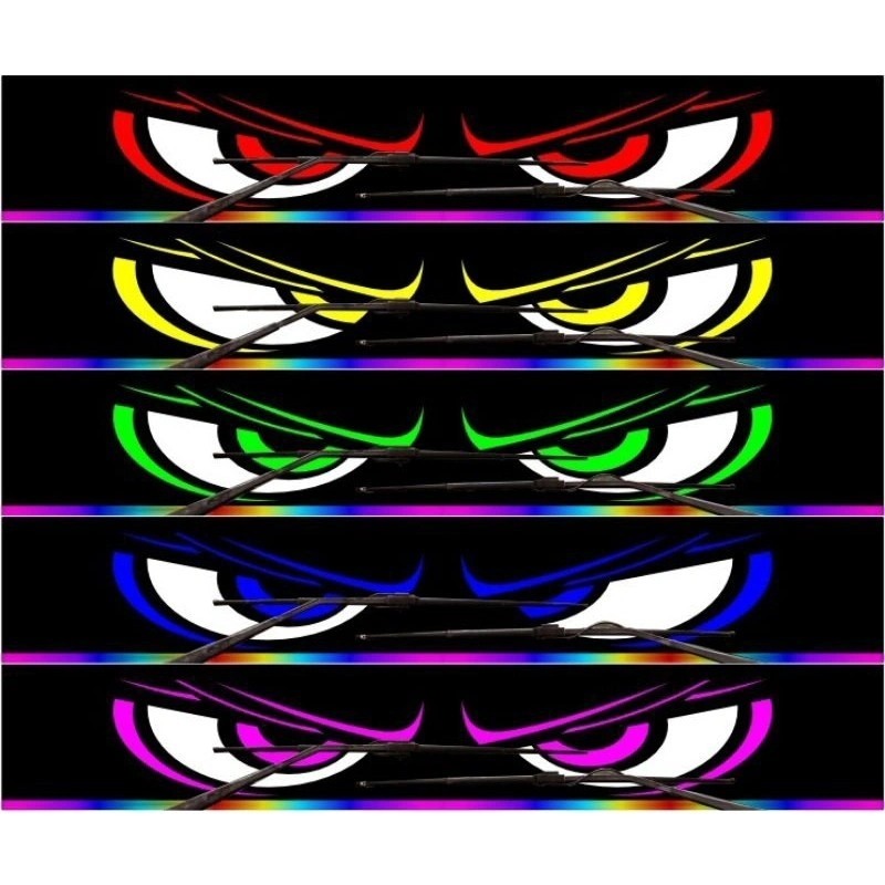 Stiker Strobo Mata Kedip Hologram Isi 5 Pcs 5 warna Bus Mania