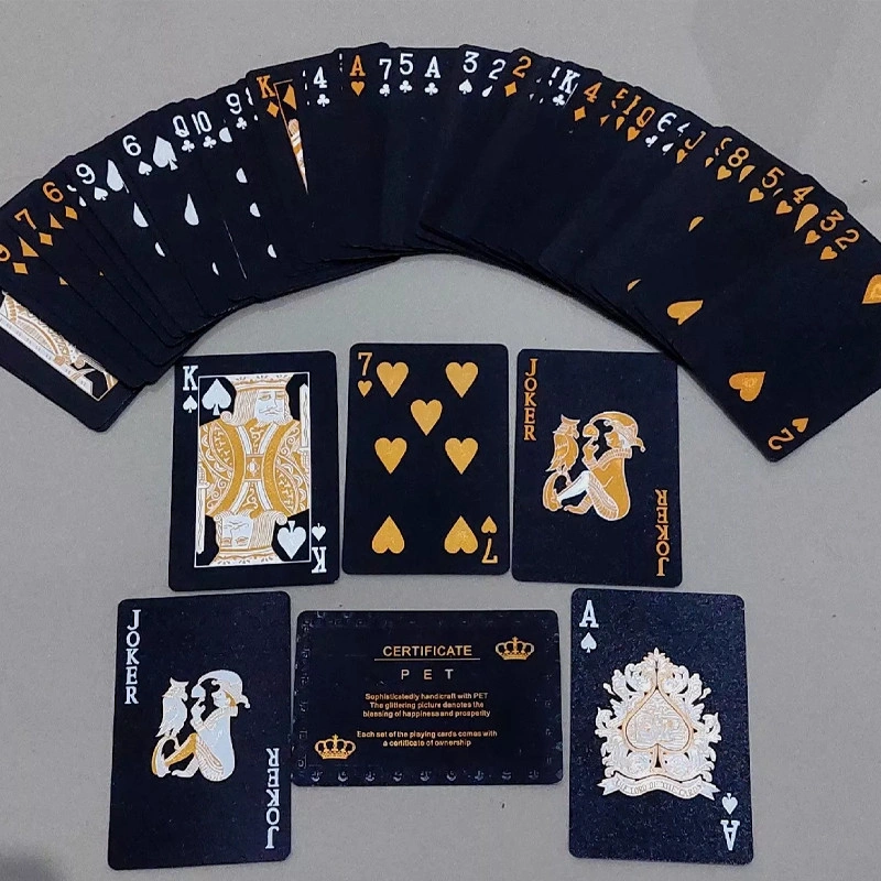54 Sheets Kartu Remi Poker Anti Air Waterproof Plastik Pvc Poker Premium Permainan Papan