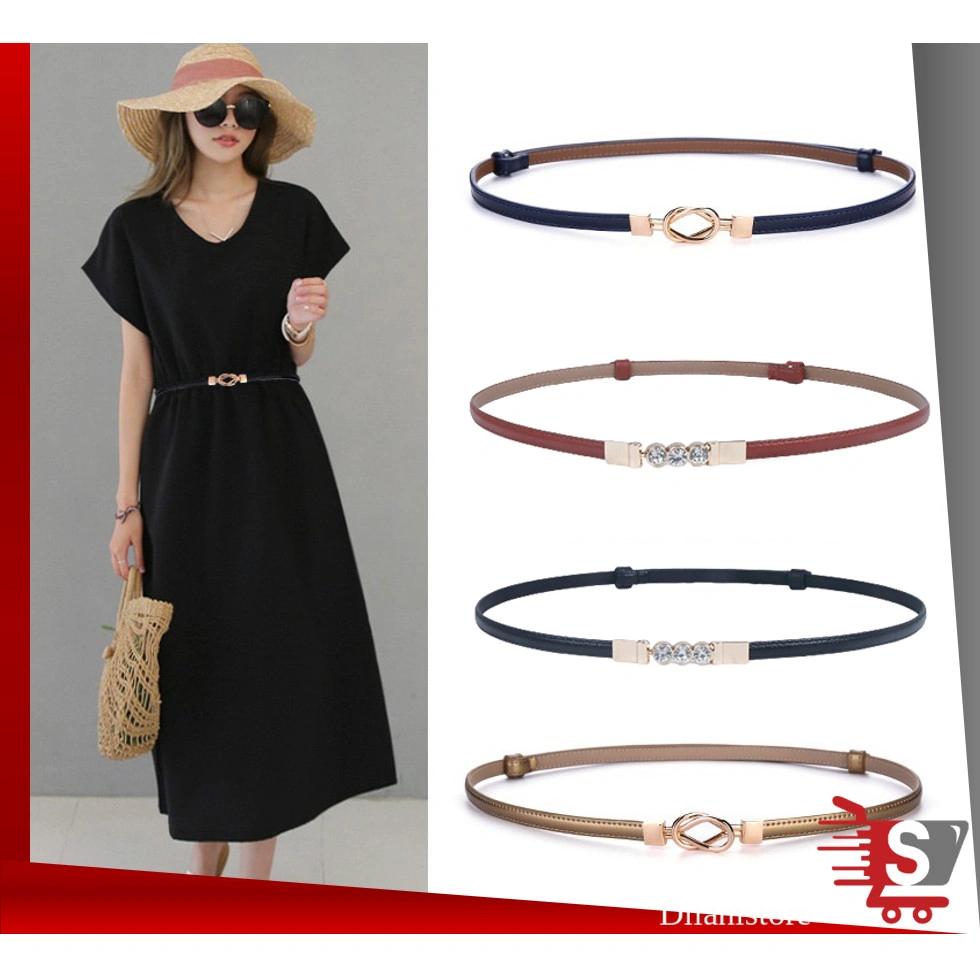 Ikat Pinggang Fashion Style Untuk Wanita RIK1224 F5880 / Ikat Pinggang Gesper Kulit Kecil Casual Aksesoris Pakaian Wanita Fashion