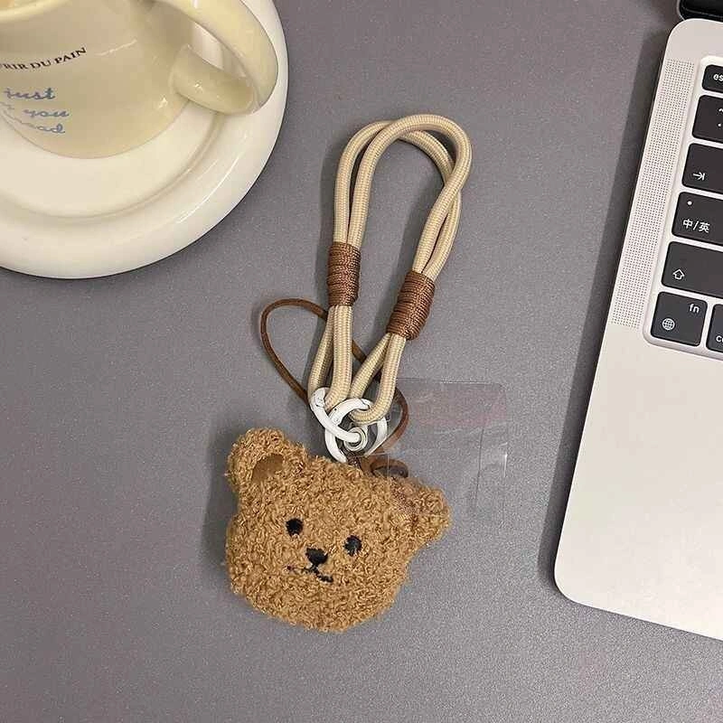 Tali Gantungan Phone Strap Lanyard  Model Beruang Coklat 15 cm Bracelete Untuk Semua Tipe HP