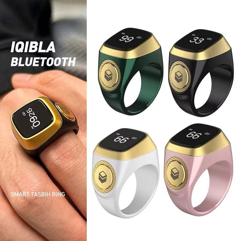 SHAHRAYA - Smart Tasbih Ring IQIBLA Zikir Digital | Tasbih Emas | Tasbih Pintar Untuk Zikir | Butik Monalisa