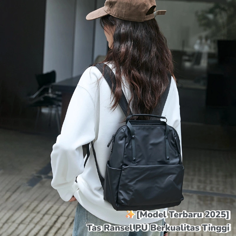 [Hadiah Terbatas] LAVIA Tas Ransel Wanita Premium, Backpack Wanita Waterproof, Tas Kantor & Sekolah