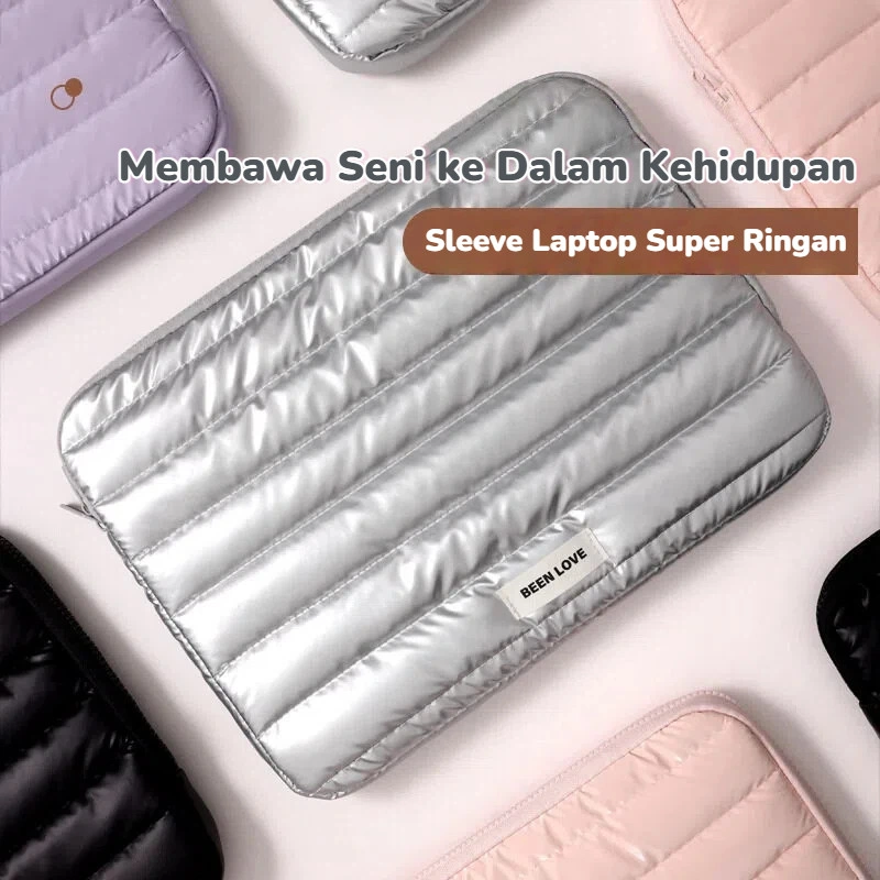 LAVIA Tas Laptop Wanita 13-14 Inci Super Ringan, Sleeve Case iPad, Tas Komputer Tipis Portabel