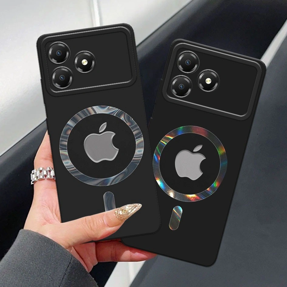 Softcase ZTE BLADE A36 TERBARU 2025/ ZTE BLADE A56 /ZTE BLADE A55 /ZTE BLADE A54 /NUBIA V60 Motif Magsafe - case Pro Kamera - Softcase Hendpone - Aksesoris Hp - Case hp Offwhite