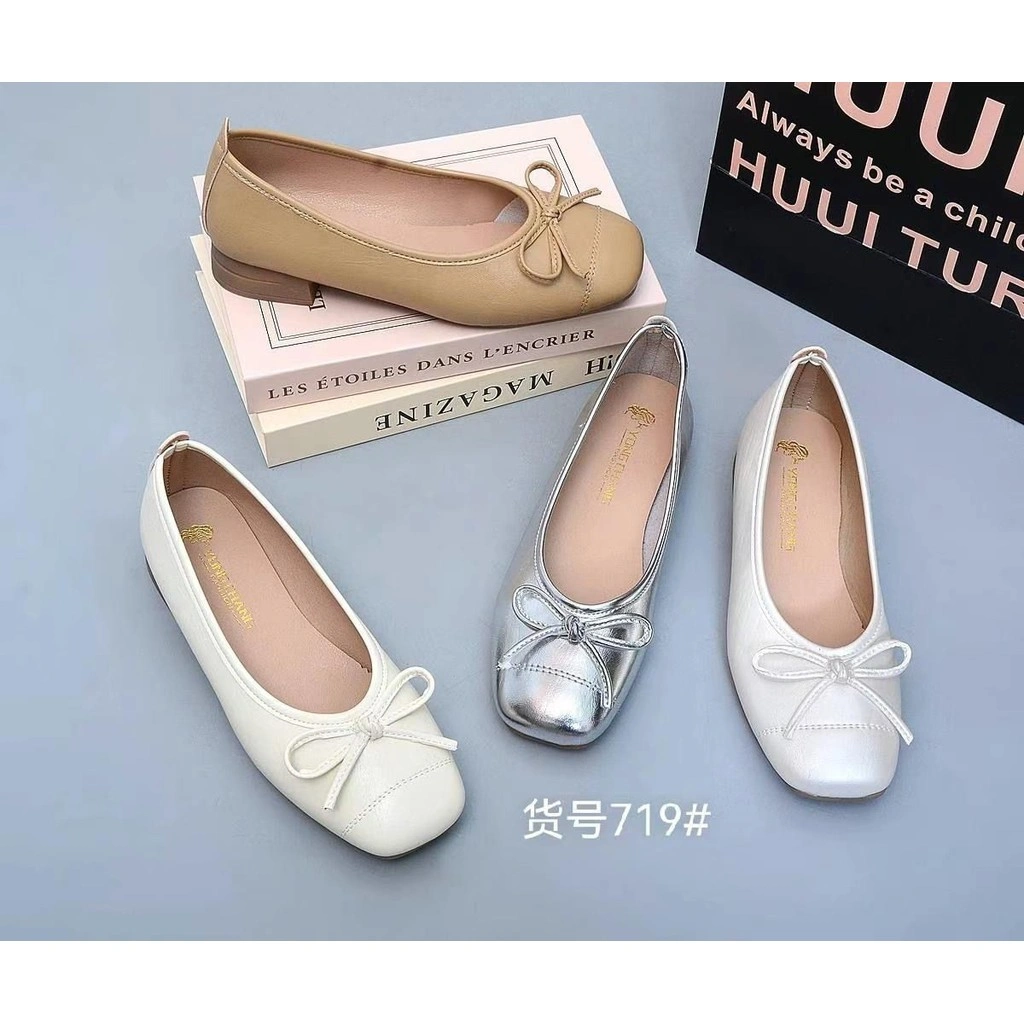 CF 719 Sandal Wanita Ballet Flats Ballerina Ribbon Flatshoes Fashion YC Korea 2cm With Box Bisa COD