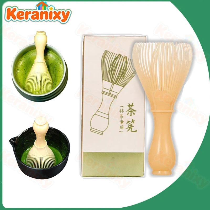Keranixy Sikat Pengaduk Matcha Plastik Pengocok Matcha Praktis Resin Plastik Sikat Pengaduk Matcha Tahan Lama Dan Anti Jamur Mudah Dibersihkan