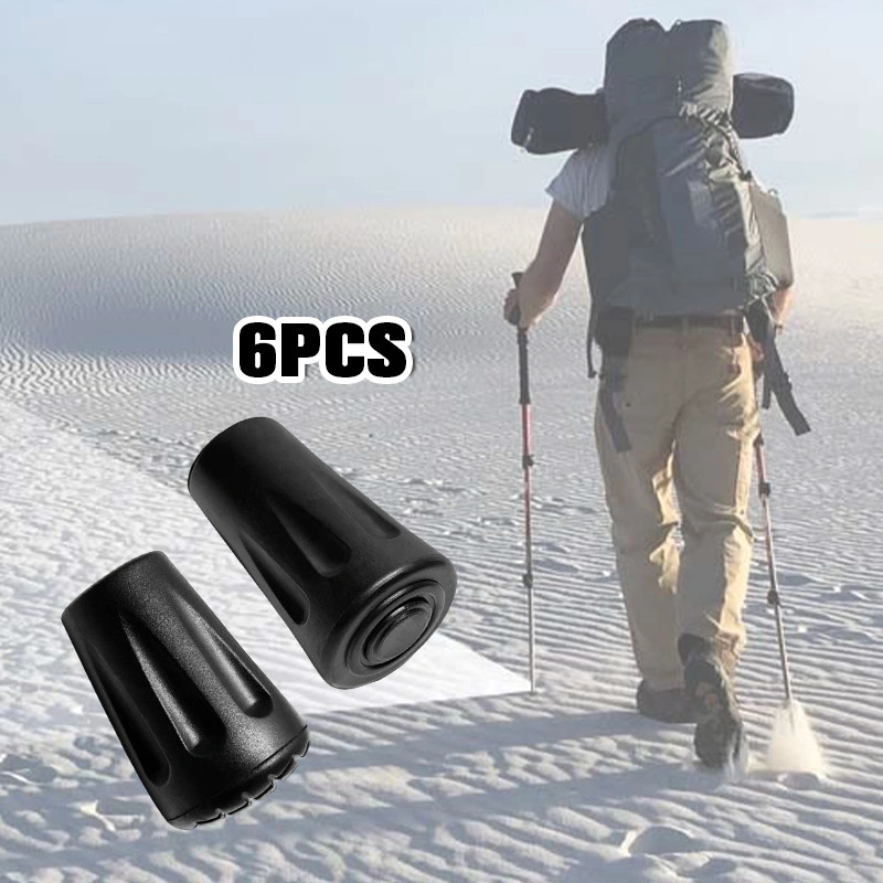 6Pcs Tutup Ujung Trekking Pole / Tutup Tongkat PVC Camping Outdoor