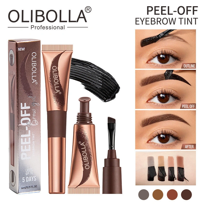 Peel Off Brow Tattoo Gel Semi Permanent Makeup Anti Smudge Isi Alis Tipis Hasil Seperti Salon Waterproof Natural Look Untuk Alis Rapi Tahan Lama