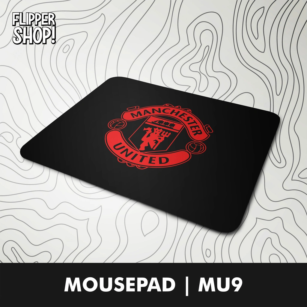 Mousepad Motif Klub Bola Manchester United MU Anti Slip Mouse pad