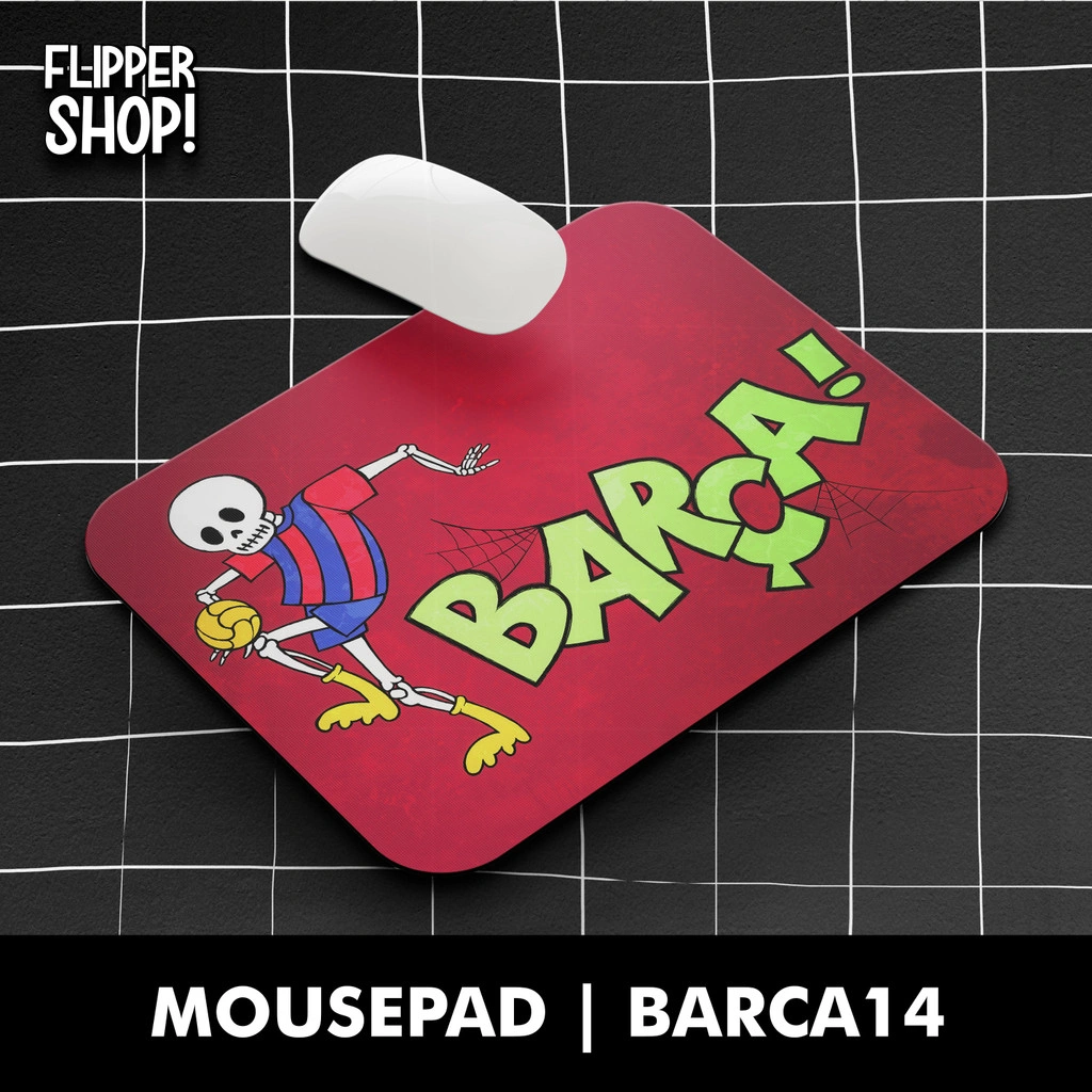 Mousepad Flippershop Motif Barcelona FCB Visca Barca Anti Slip Mouse pad