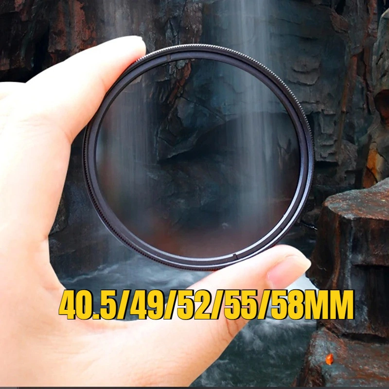Cuely Lens Filter ND8 Neutral Density 40.5MM/49MM/52MM/58MM Nikon Sony Pentax Canon Camera Untuk