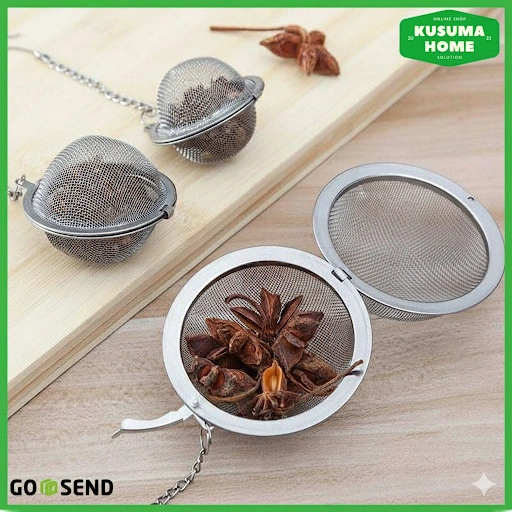 Saringan Teh Kopi Rempah Stainless Steel Tea Infuser Strainer Filter Bumbu Dapur Reusable