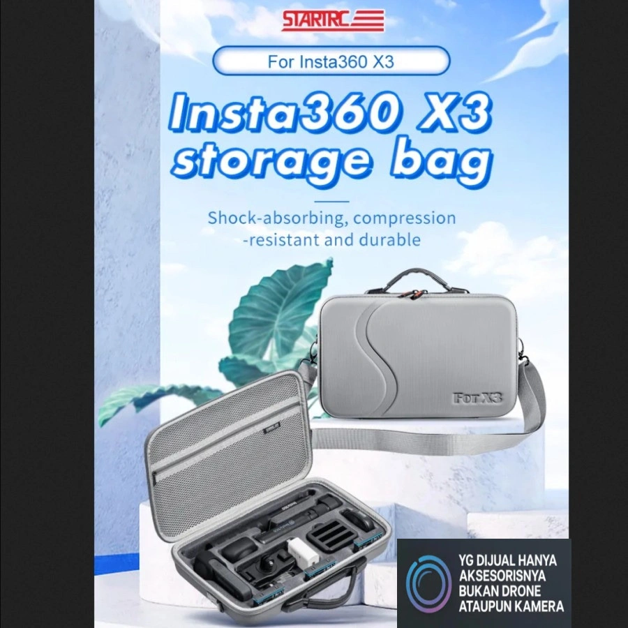 Startrc Portable carrying bag case for INSTA360 X3 Standard Combo