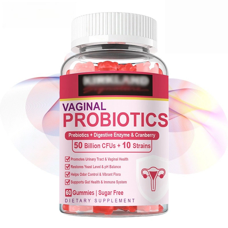Probiotics Women's Gummies PH Balance Contains prebiotics, cranberry Promotes healthy flora in women Digestive Support Good for Intestinal and Vaginal Health 60pcs Permen jeli Probiotik untuk Wanita Baik untuk kesehatan usus dan vagina