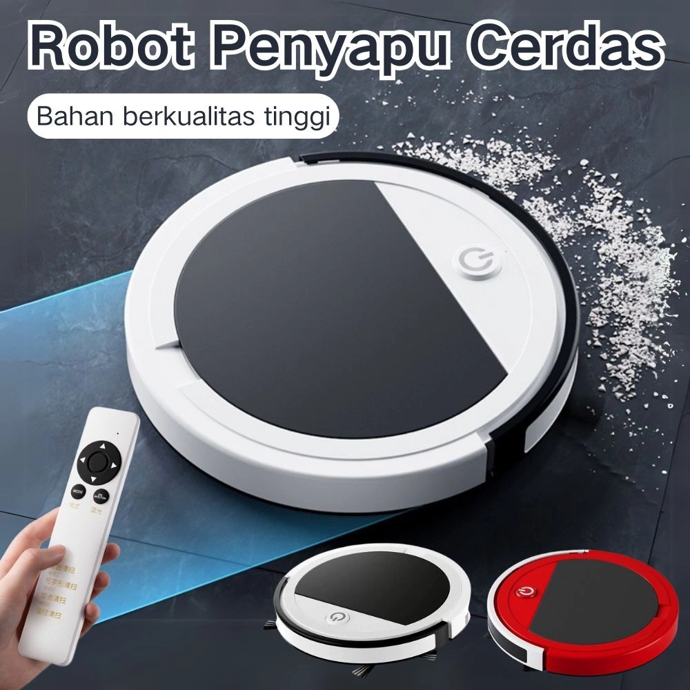 Robot Vacum Cleaner 5 in 1 Portable Penyedot Debu Rumah Sapu Otomatis Robot Pembersih Lantai Humidifier