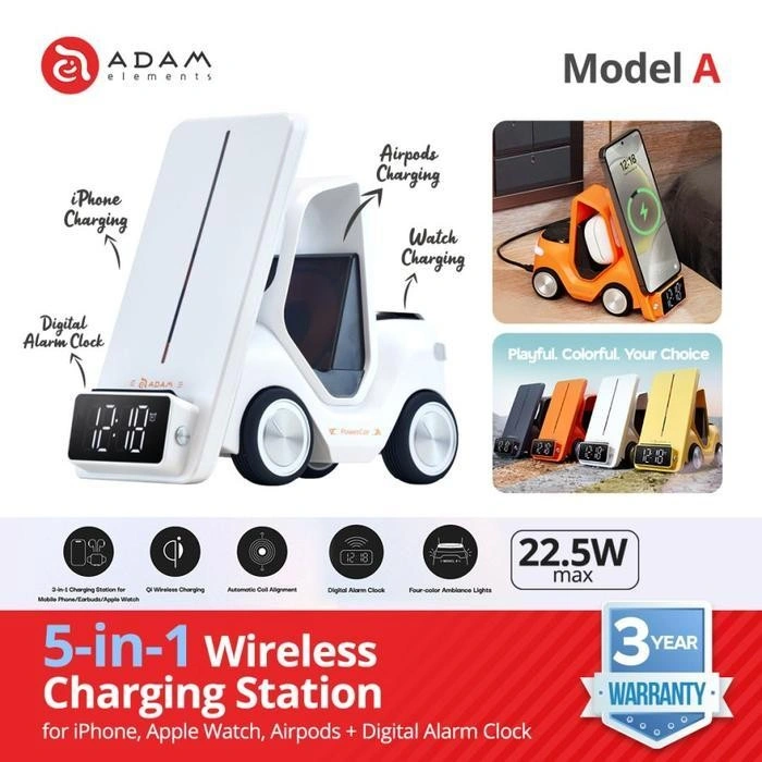 ADAM elements MODEL A - Wireless Charger Station 5 in 1 Fast Magsafe Charging