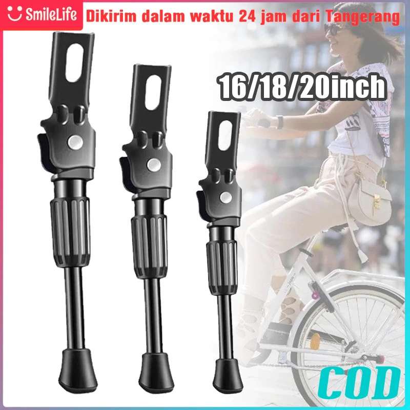 Kickstand Sepeda Lipat/Kickstand Sepeda/Stan Kaki Sepeda/Parkir Sepeda Dengan Memperbaiki Tab 16in 18in 20in - Smilelifestore