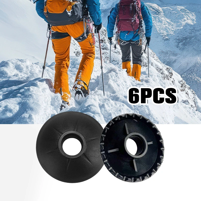 6Pcs Mud Cap Trekking Pole / Ujung Treking Pole Bentuk Mangkuk