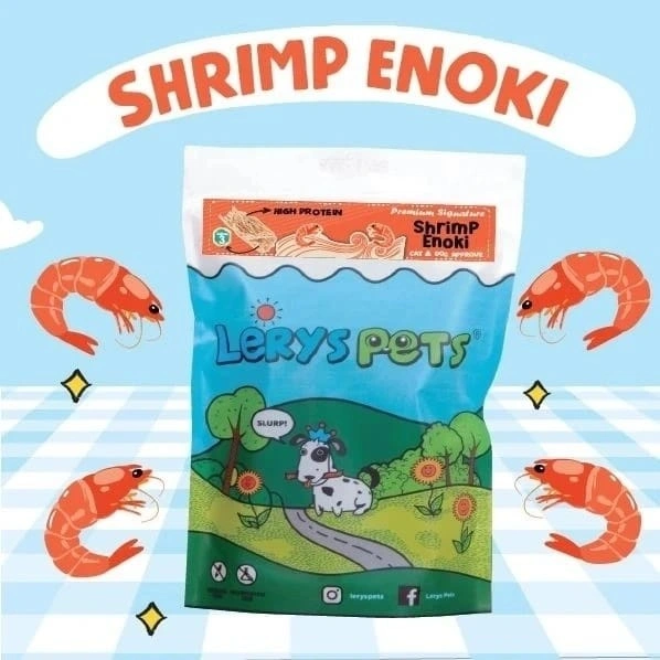 Shrimp Enoki | Cemilan Sehat | Cat-Dog-Sugar Glider | Leryspets