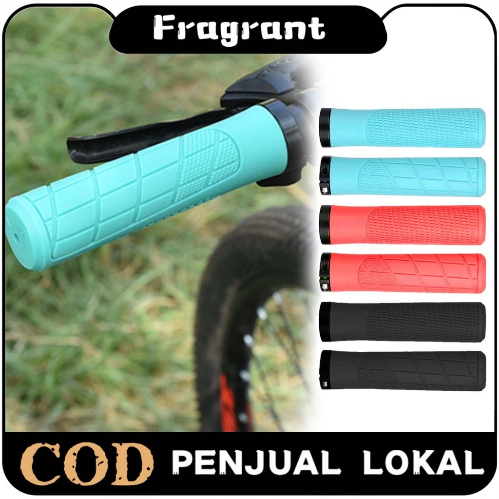Handgrip Lock Grip Stang Sepeda Lipat Karet Stang TPR 2Buah Handgrip MTB BMX Model Handfat