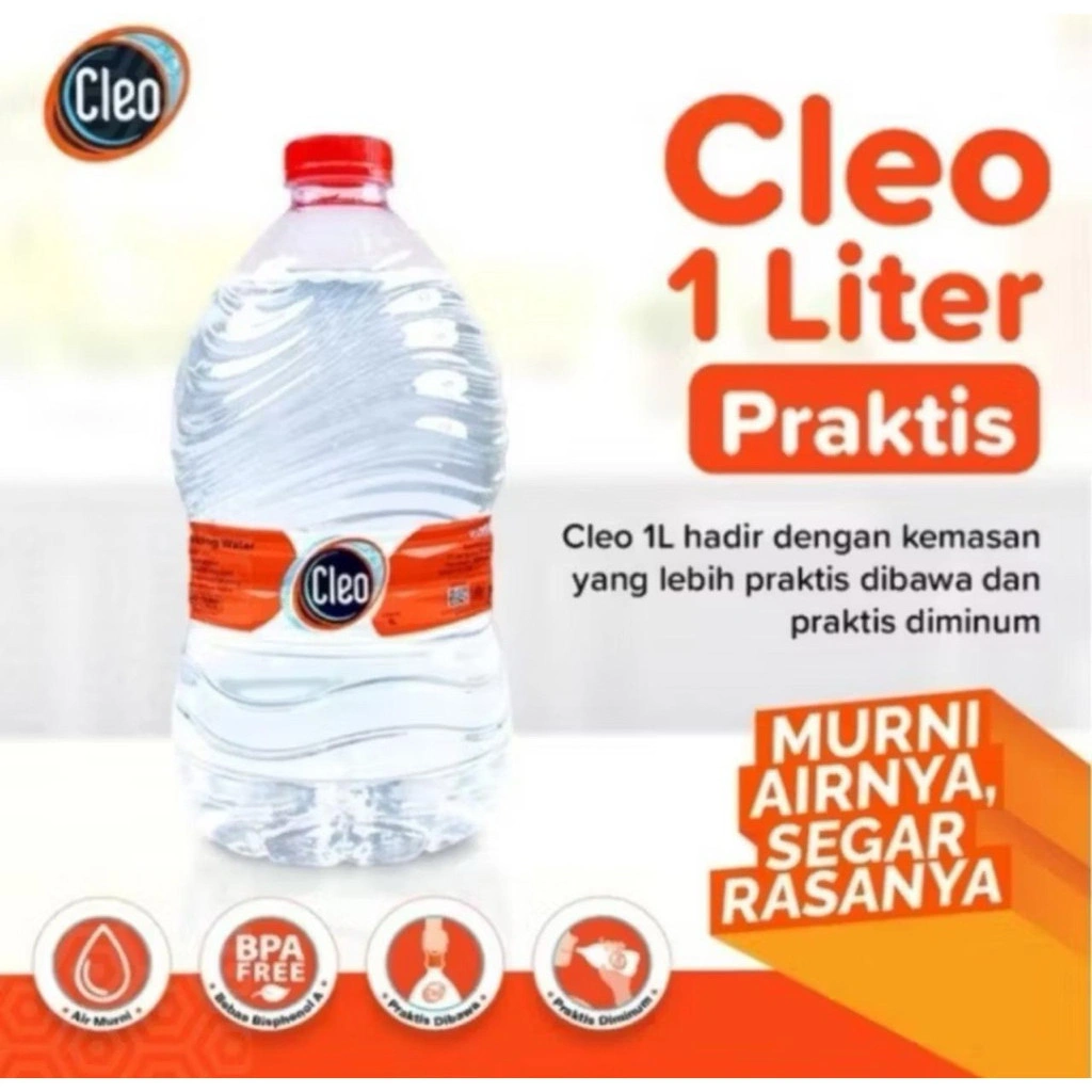 CLEO Air Minum 1 Liter Dus (isi 12 Botol)