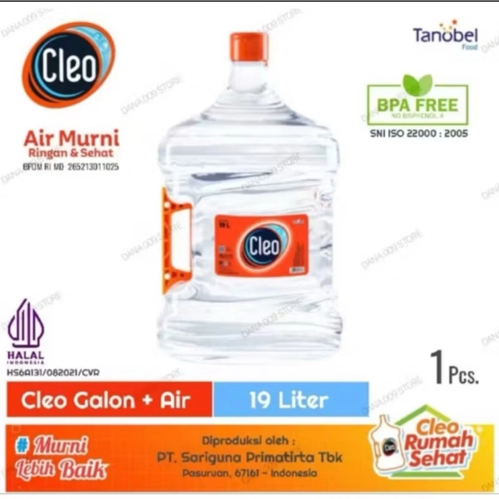 Cleo Air Murni Galon 19 LT Handle SE