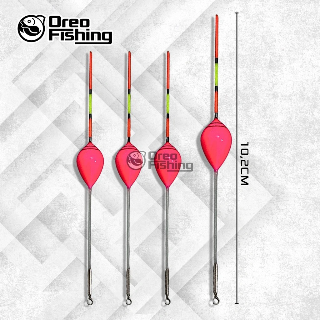 Pelampung Pancing Merah Muda 10.2cm High Sensitivity Stabil di Cuaca Ekstrem