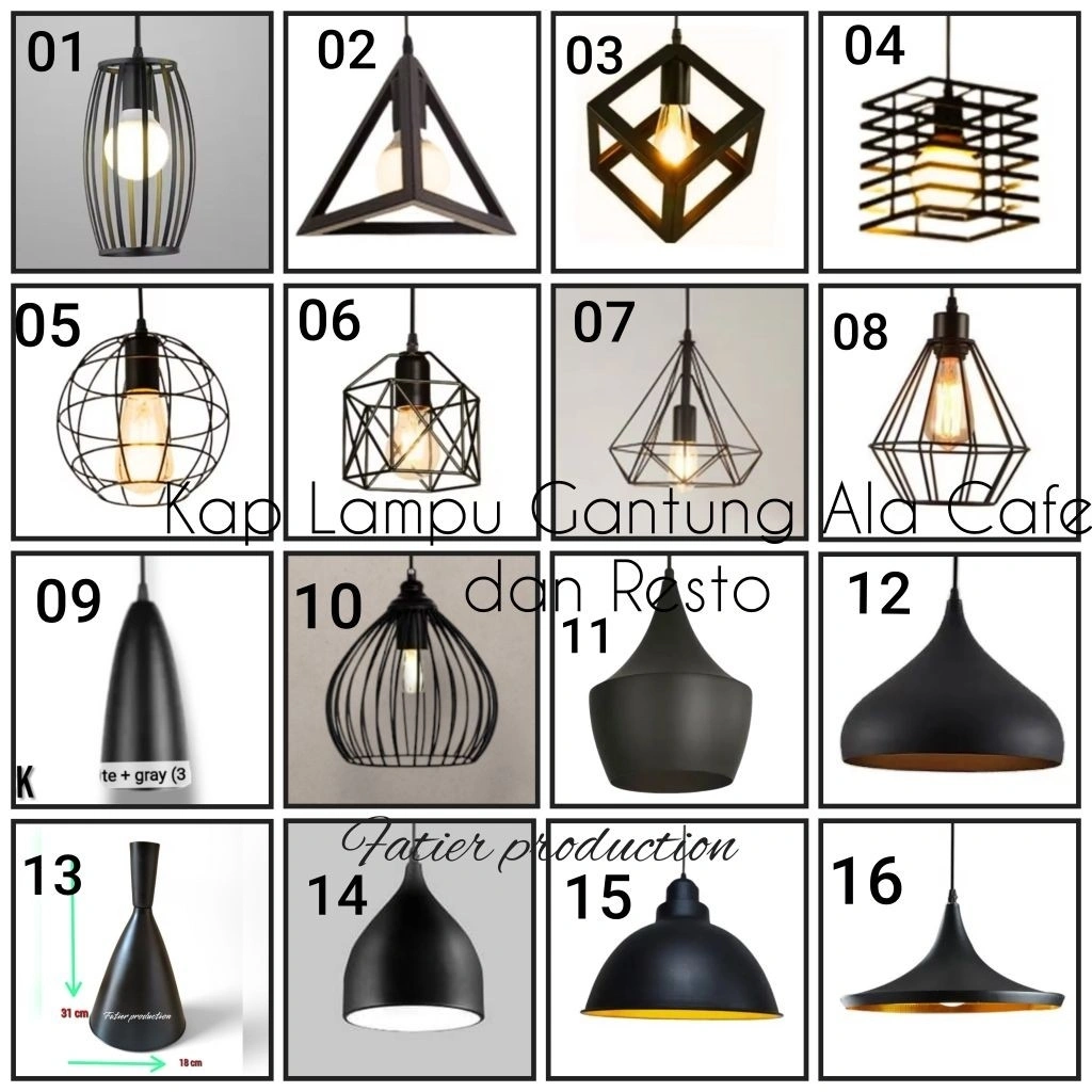 Kap Lampu Gantung Liontin Kap Lampu Hias Cafe dan Resto Minibar