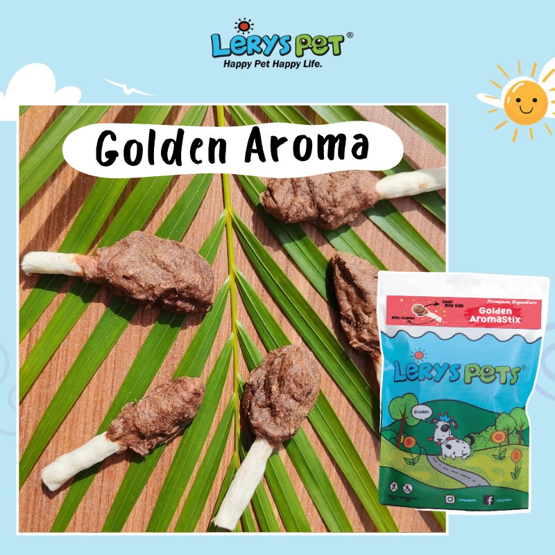 Golden Aroma Beef Stic | Cemilan Sehat Anjing | Leryspets