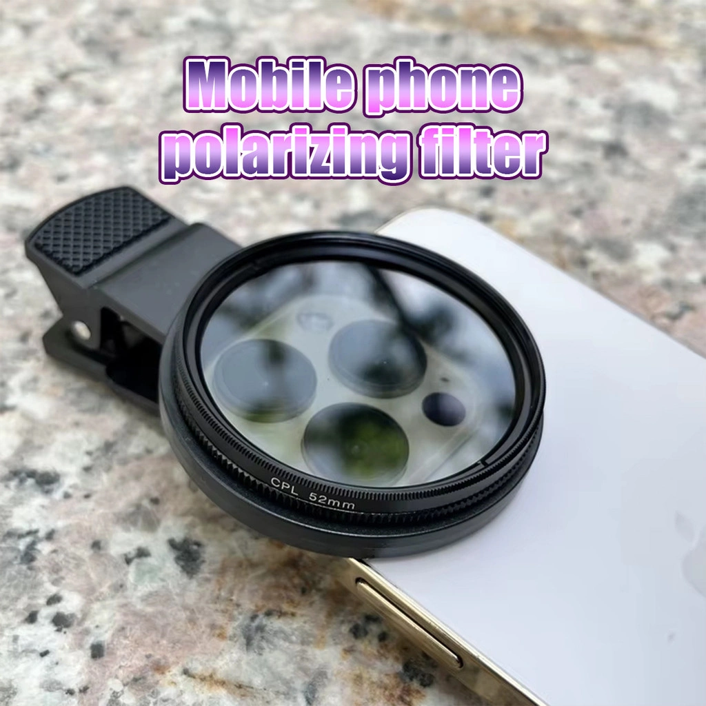 Filter Lensa Ponsel 52mm CPL Klip Lensa Aksesori Kamera Filter Polarizer Melingkar