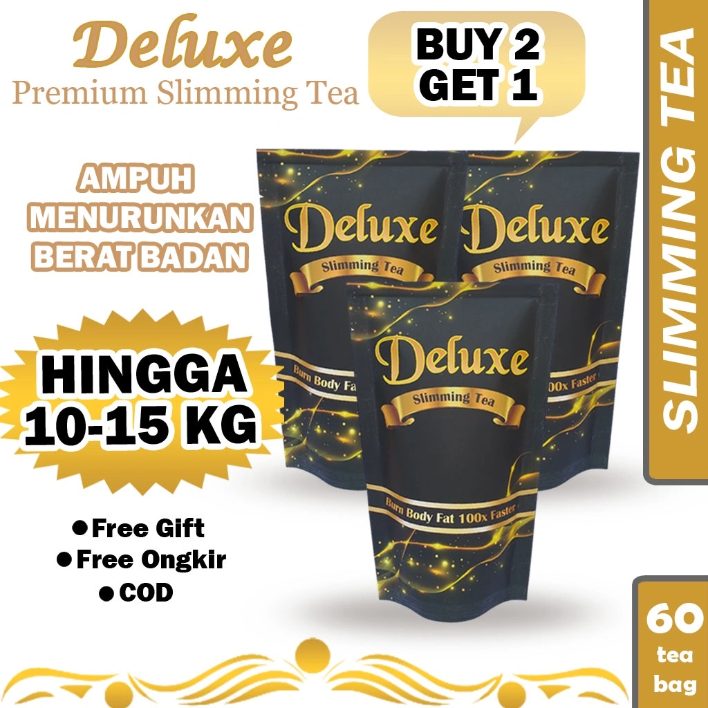 Pelangsing Herbal Buy 2 get 1 Teh Diet Detox Tea Pelangsing Penurun Berat Badan alami Slimming Tea