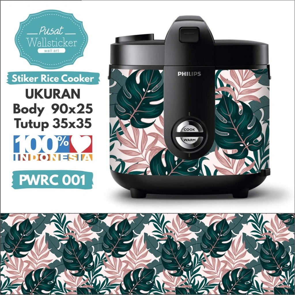 Stiker Magic Com / Stiker Rice Cooker Bahan Vinyl Premium 10 PWRD 001 - PWRD 008