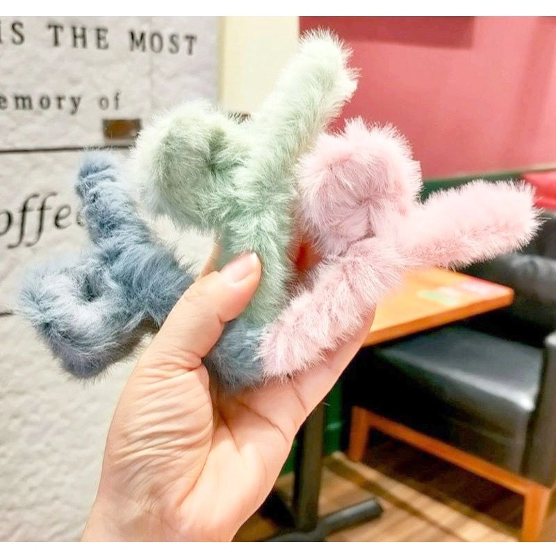 Jepit Rambut Bulu | Jedai Wol | Jepit Rambut Korea | Jedai Dewasa | Jedai Rambut | Aksesori Rambut