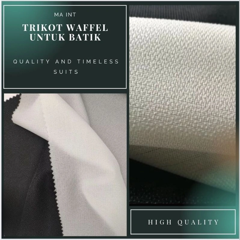 Trikot Lem Wafel Tipis Untuk Pelapis Batik Katun & Tenun Ataupun Blazzer Dengan Lebar 150 CM