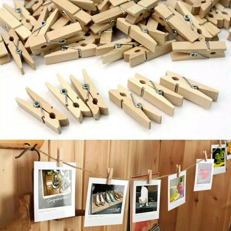 Wooden Clip Mini Jepit Kayu Satuan Klip Penjepit Foto Photo Potret Jepitan Gantung Gantungan Penggantung Wood Hanger Peralatan Perlengkapan Tools Photograph Fotografi Pengait Pengikat Scenery Hiasan Penghias Dekor Dekorasi Decoration Tri Tunggal Malang