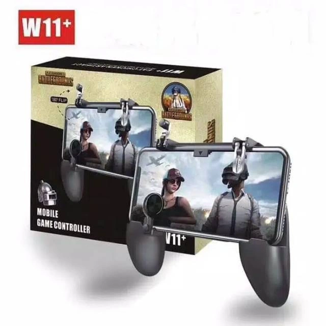 GAMEPAD STICK HP PUBG MOBILE LAGEND FORNITE FREE FIRE W11 + TRIGGER JOYSTICK CONTROLLED STANDING